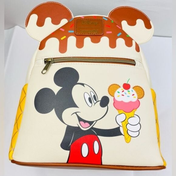 Loungefly Disney Mickey Mouse Ice Cream Mini Backpack (#999125) - Picture 11 of 16